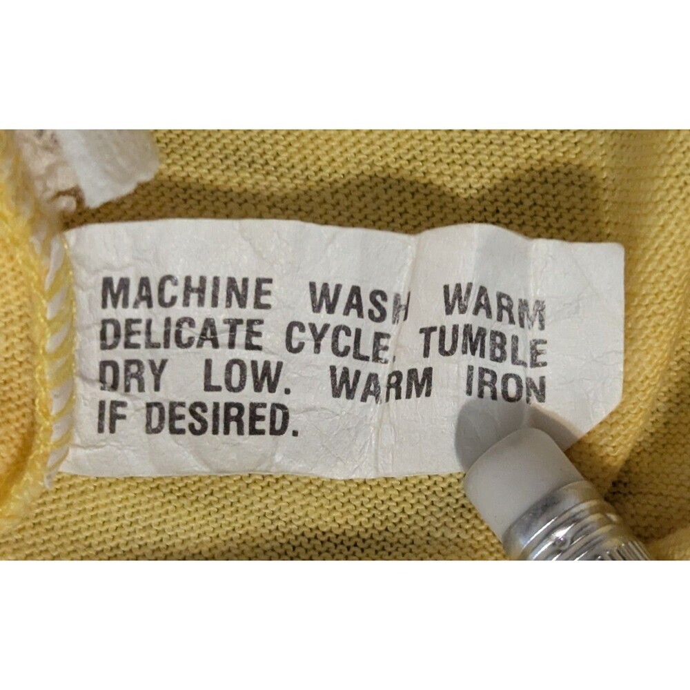 Vintage Big Shot Yellow Ringer Tank Top Small - Made in USA - Picture 6 of 7